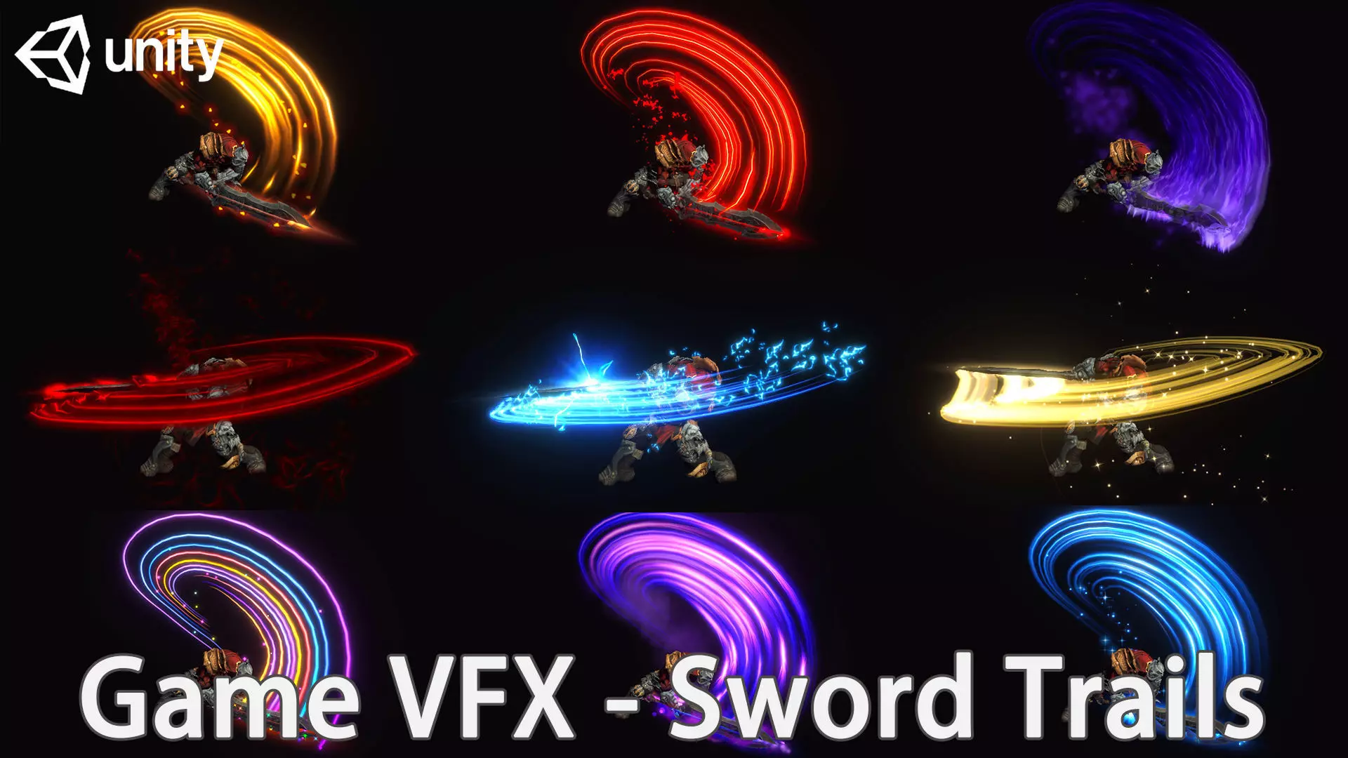 Unity Game VFX - Sword Trails 3D model_0