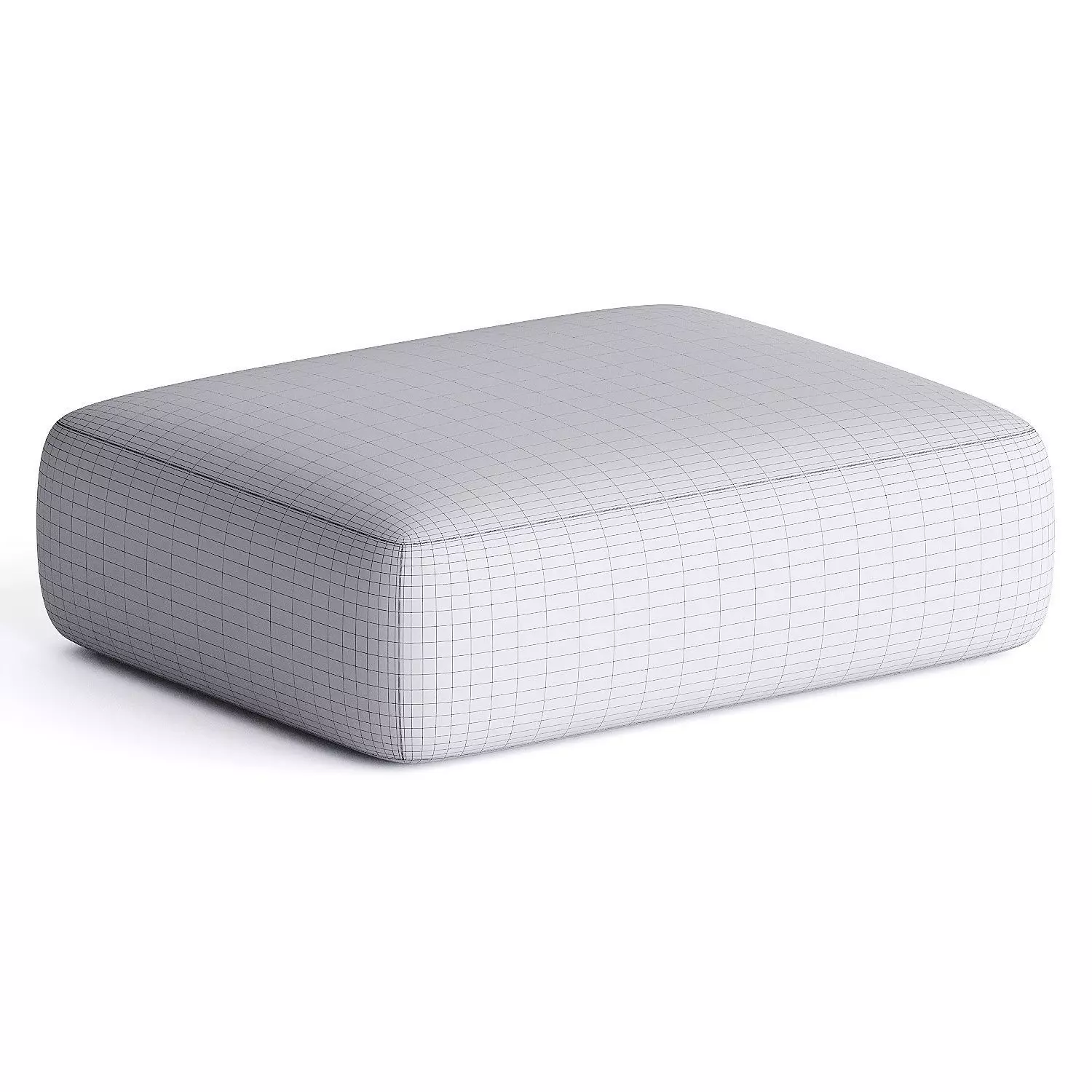 pouf torio blue 3D model_6