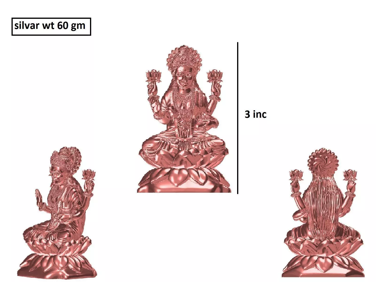 3d laxmi desing 3D print model