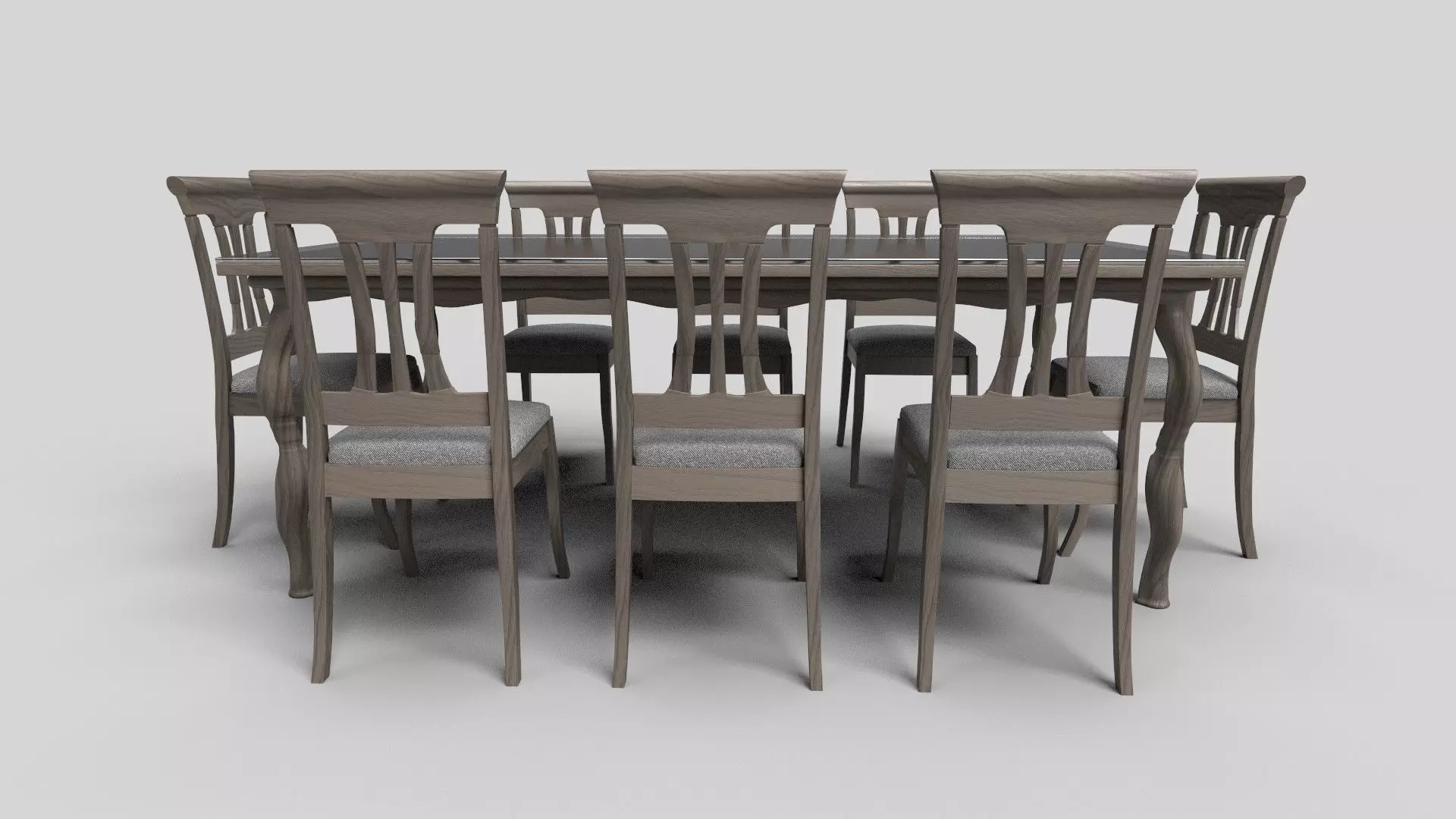 Dining set CG17 3D model_1