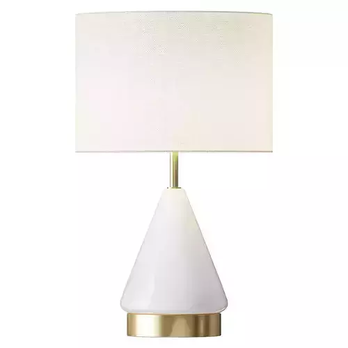 Metalized Glass USB Table Lamp