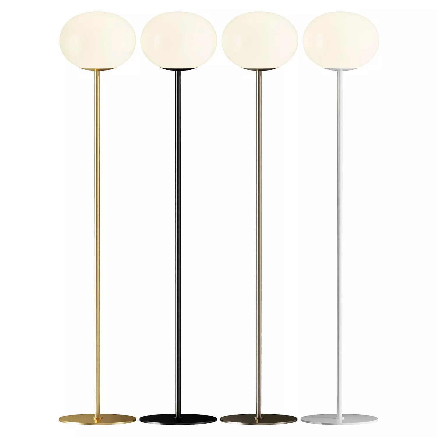 Nordlux Alton Globe Floor Light 3D model_0