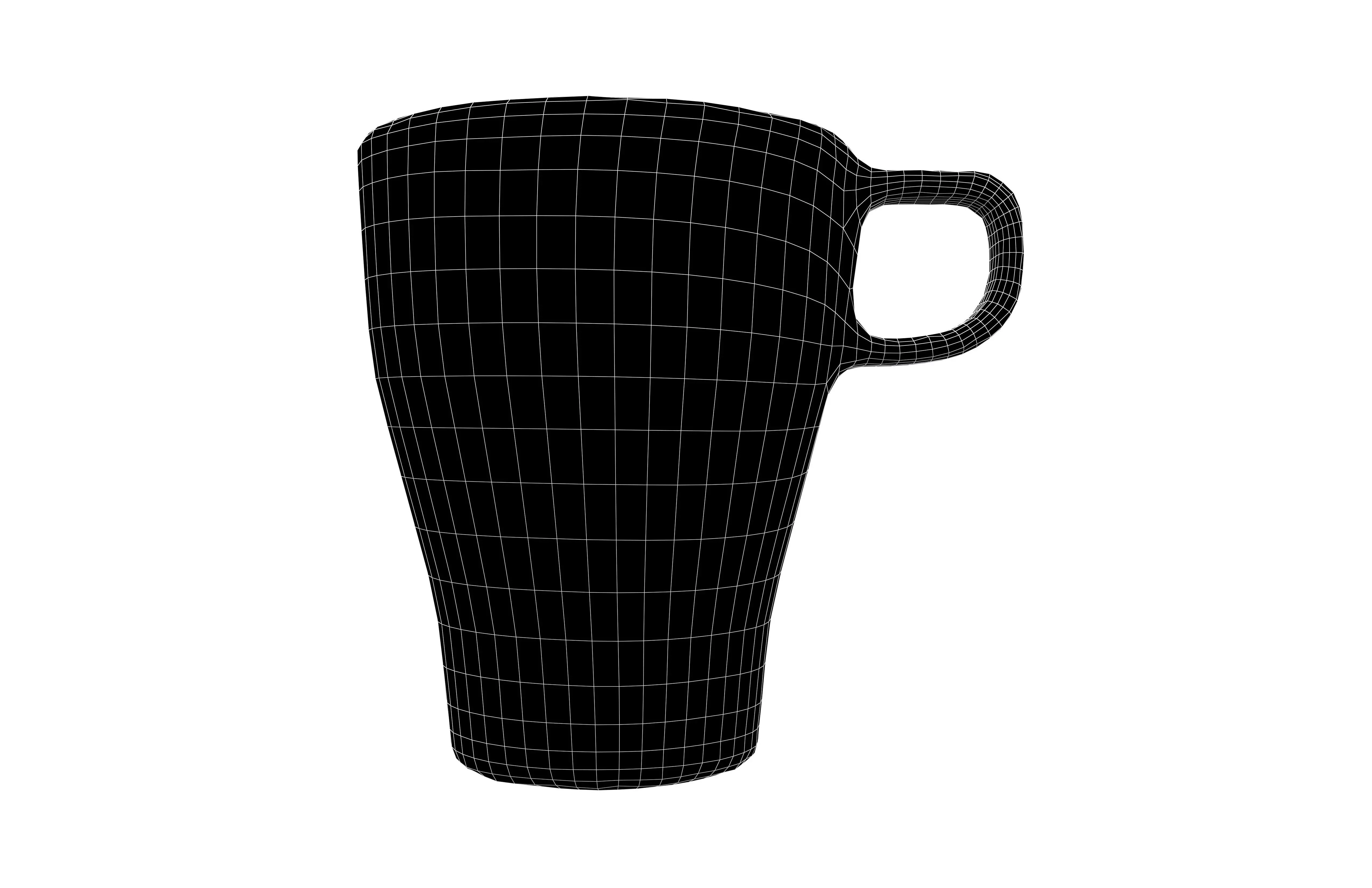 Cup v2 004 Low-poly 3D model_4