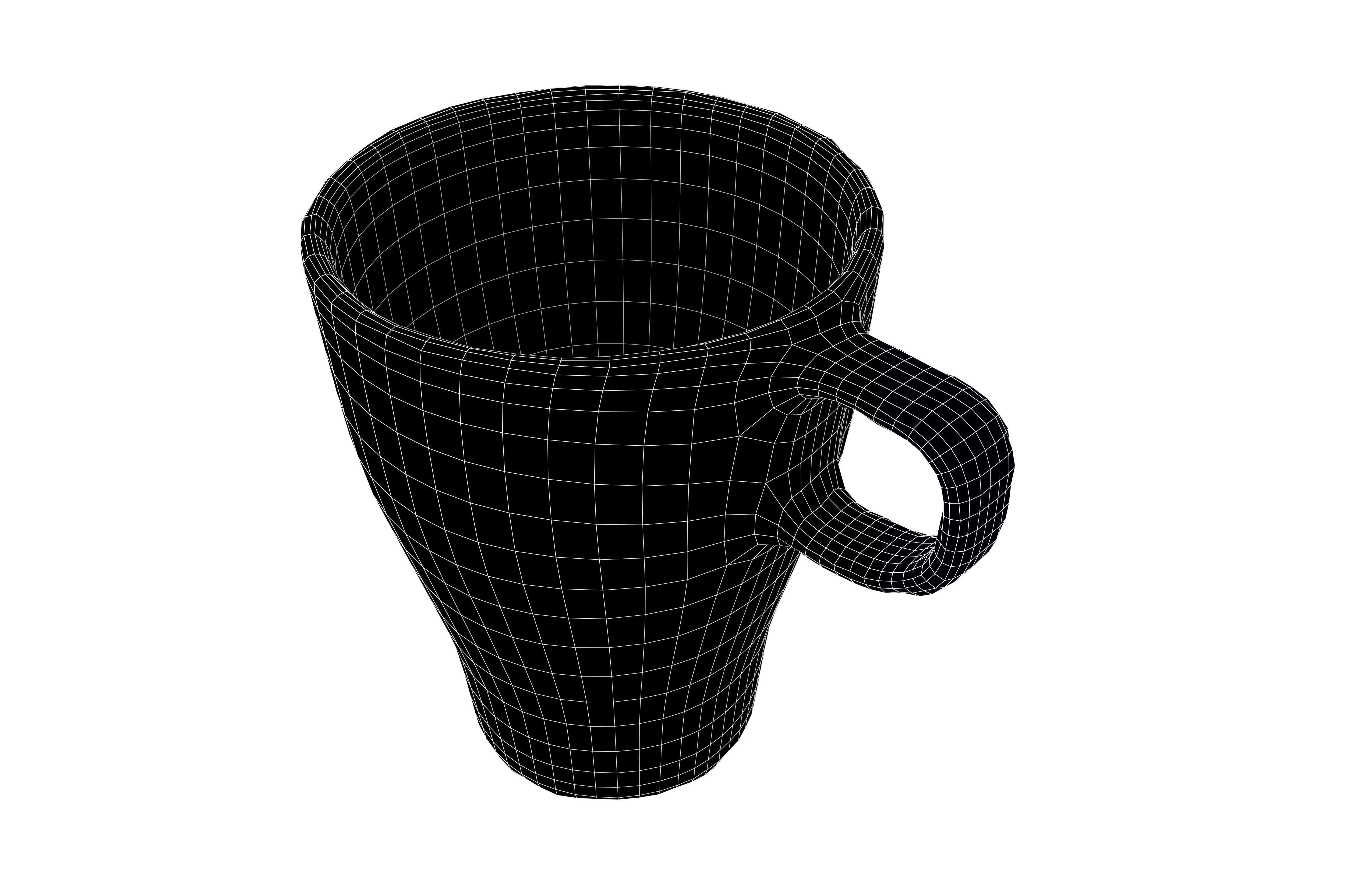 Cup v2 004 Low-poly 3D model_7