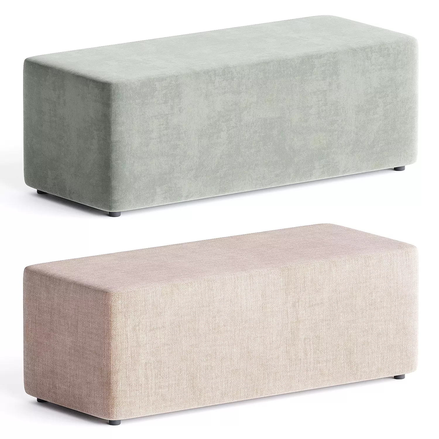 pouf trapeze 4 3D model_2