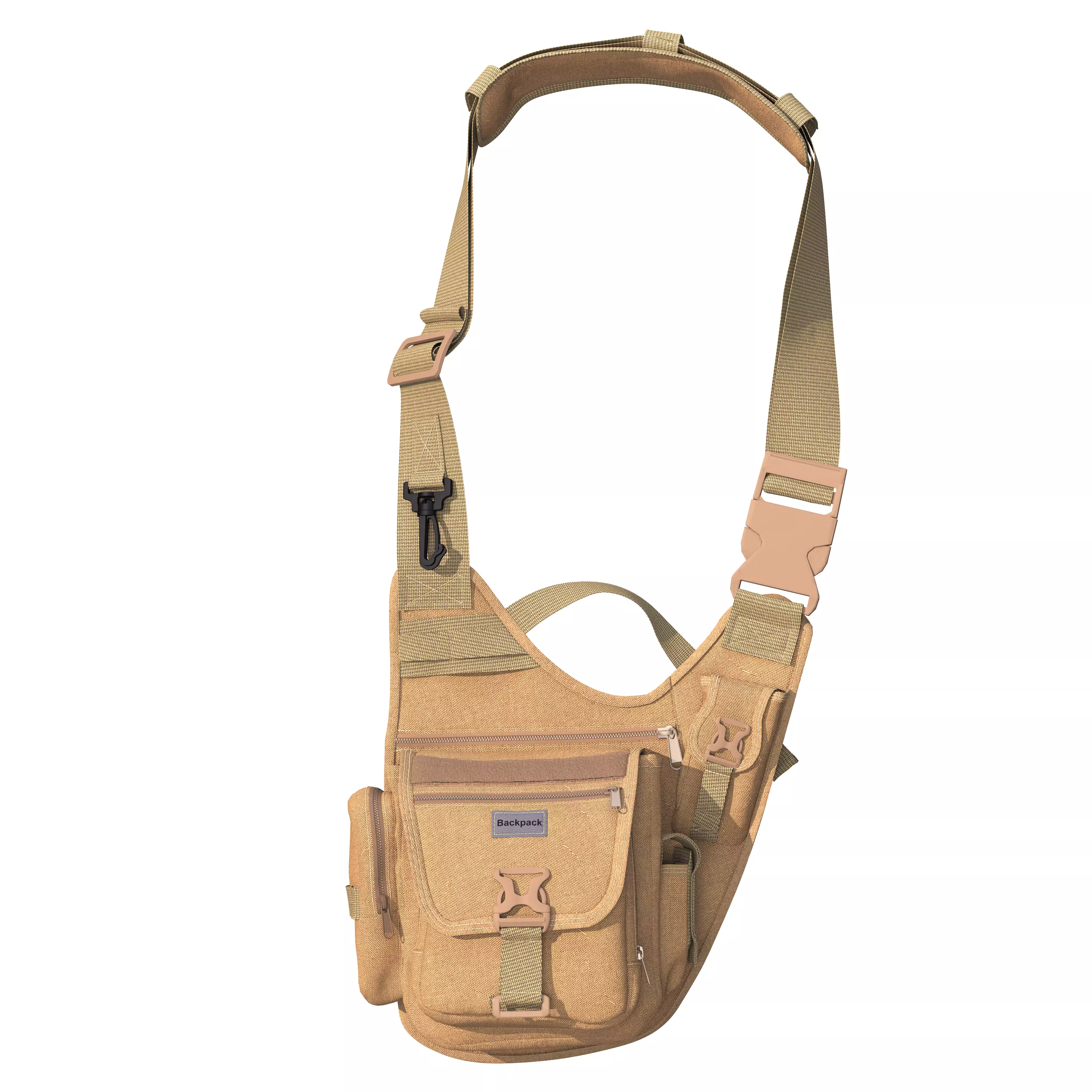  waist bag 3D model_2