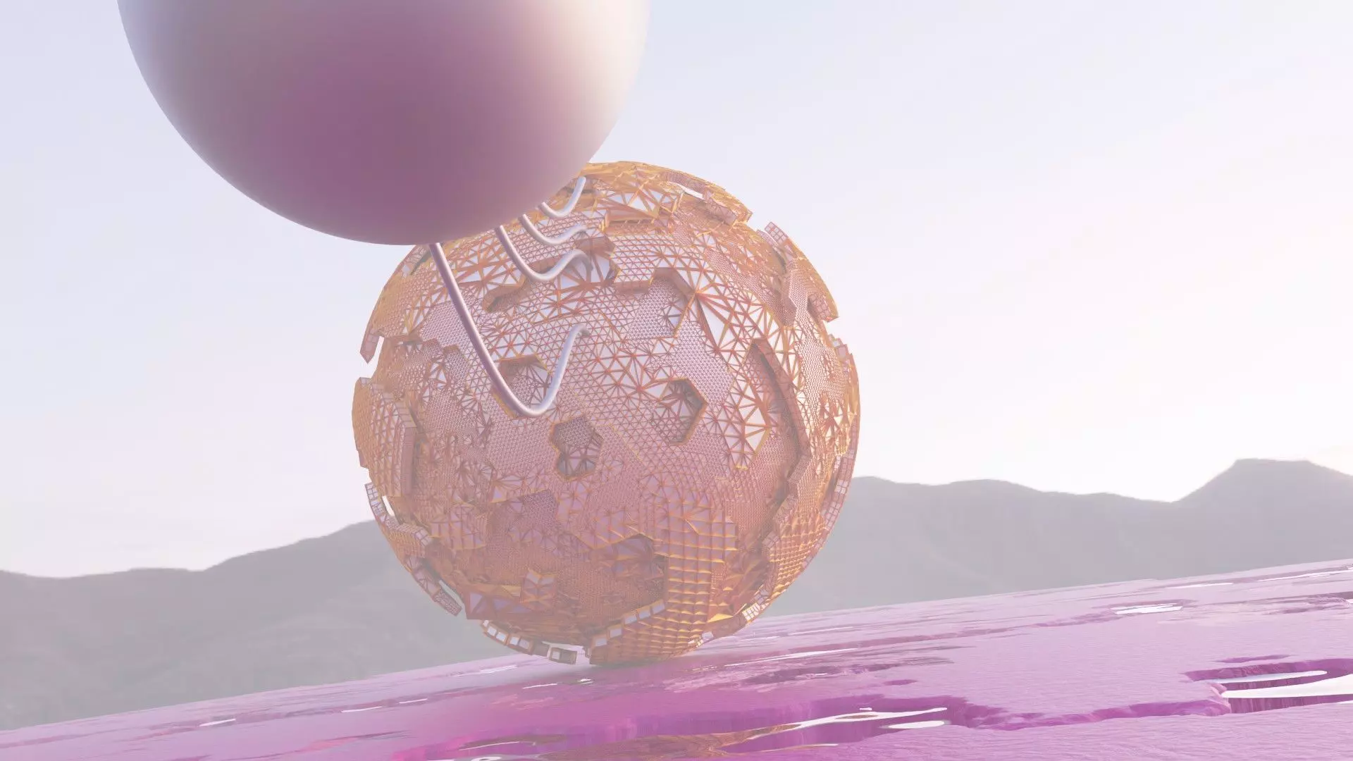 Sci-Fi Alien Landscape 3D model_2