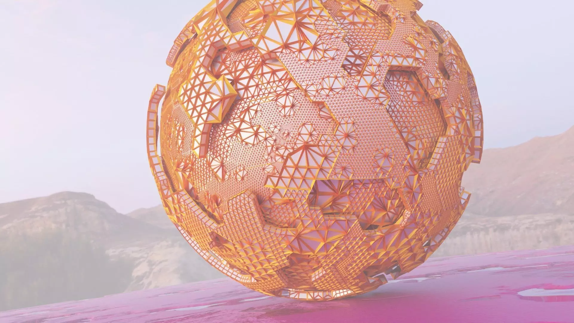 Sci-Fi Alien Landscape 3D model_9