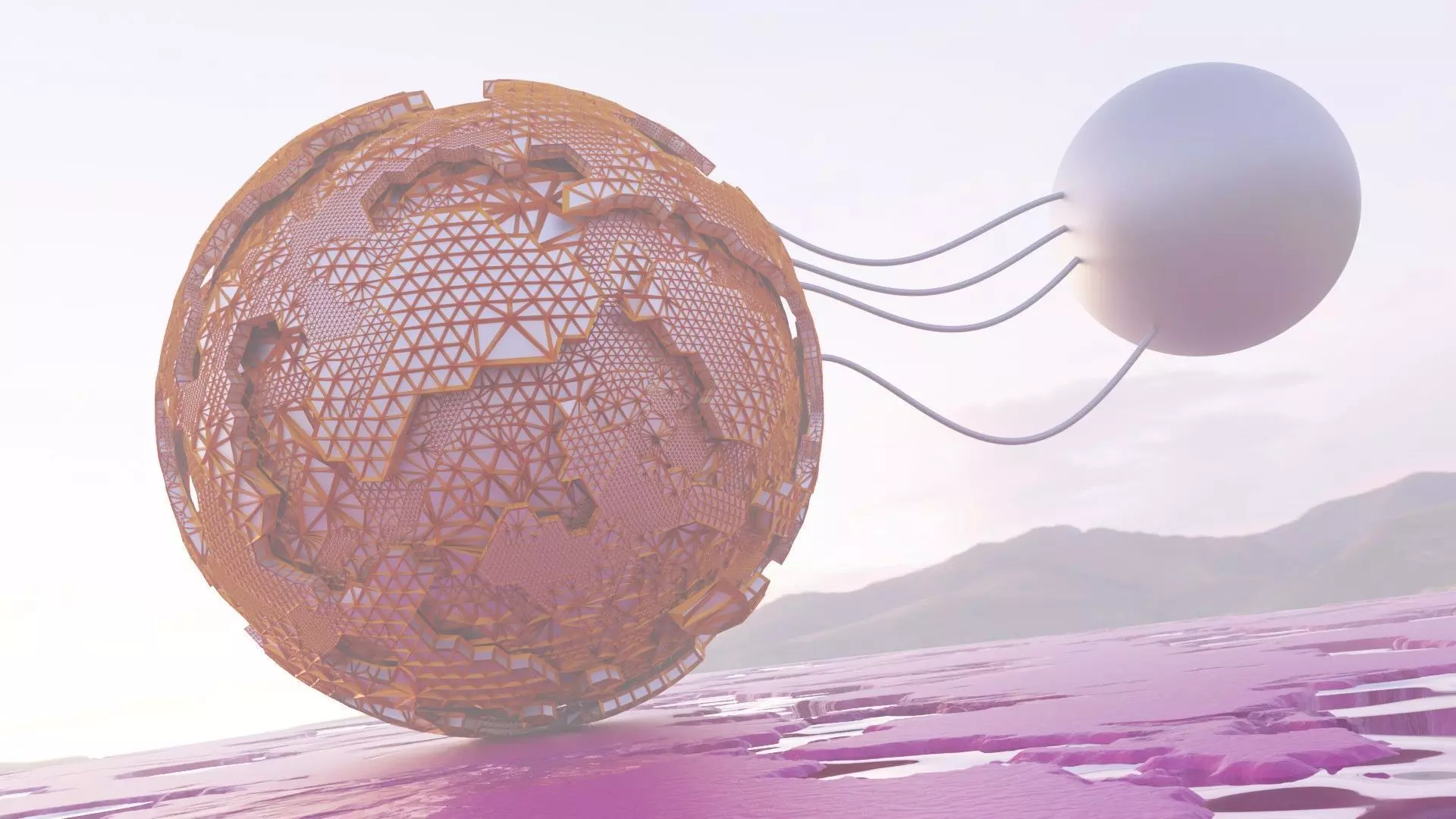 Sci-Fi Alien Landscape 3D model_0