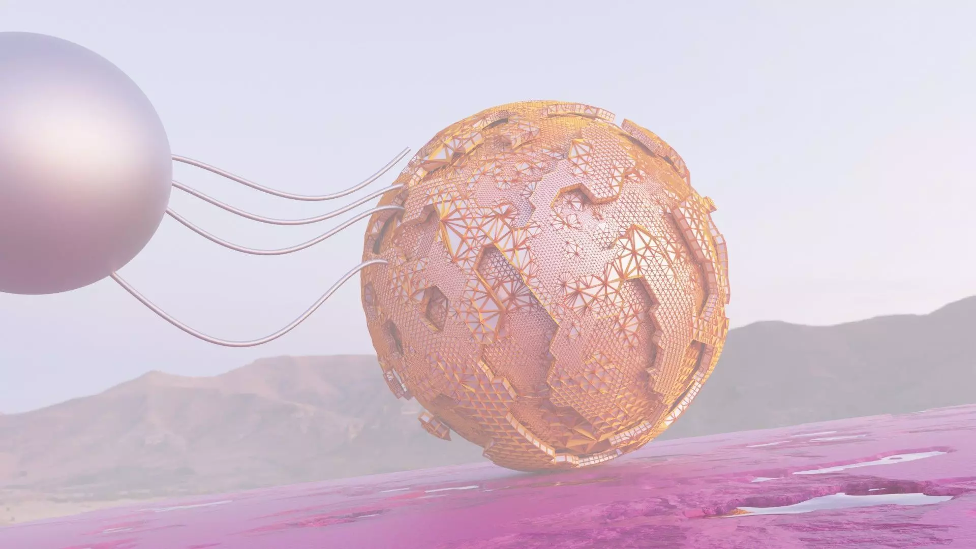 Sci-Fi Alien Landscape 3D model_4