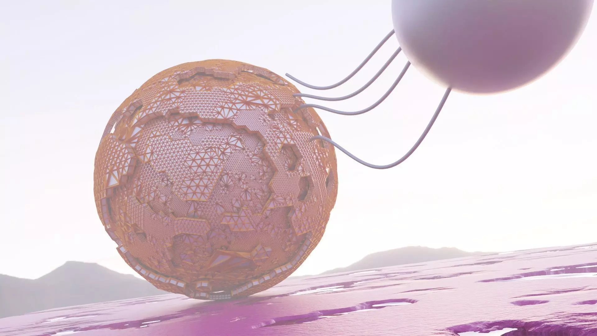 Sci-Fi Alien Landscape 3D model_1