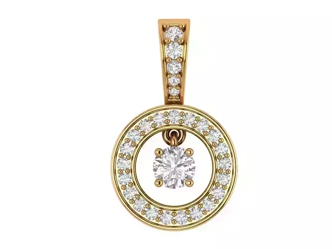 Round Diamond Pendant