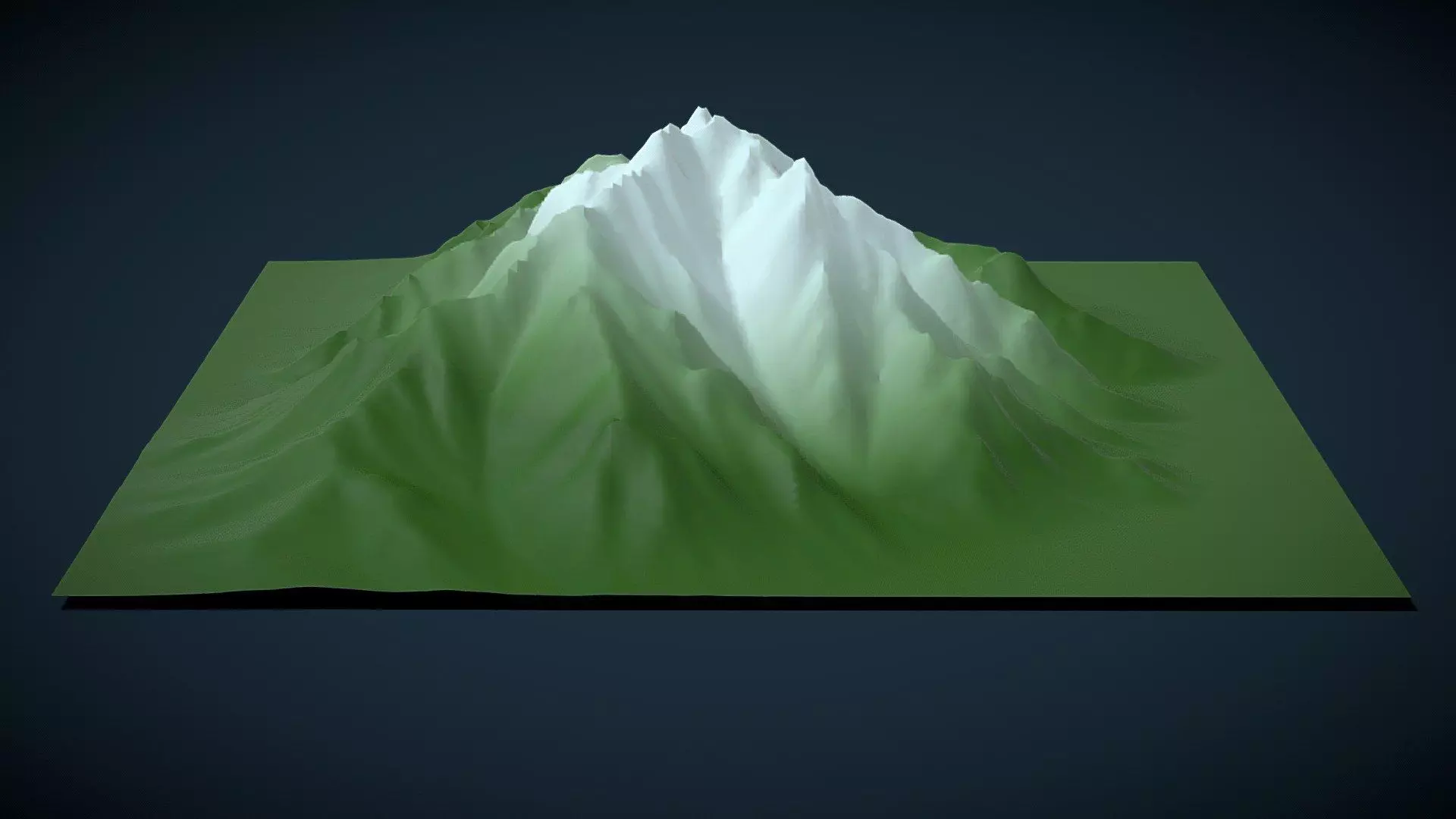 LowPoly Stylized Environment Nature Kit Tree Rock Plant Terrain Low-poly 3D model_8