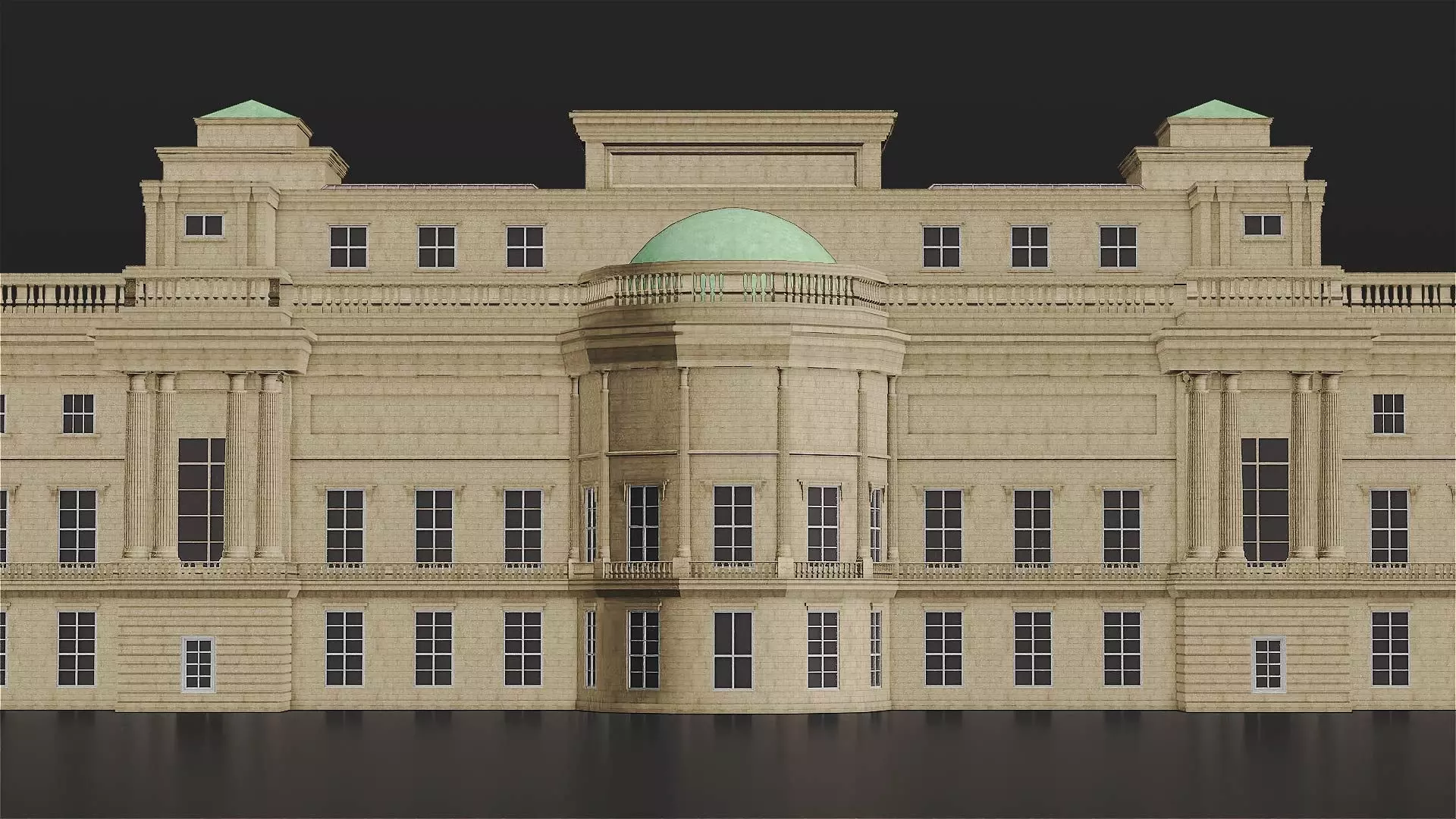 Buckingham Palace 3D model_7