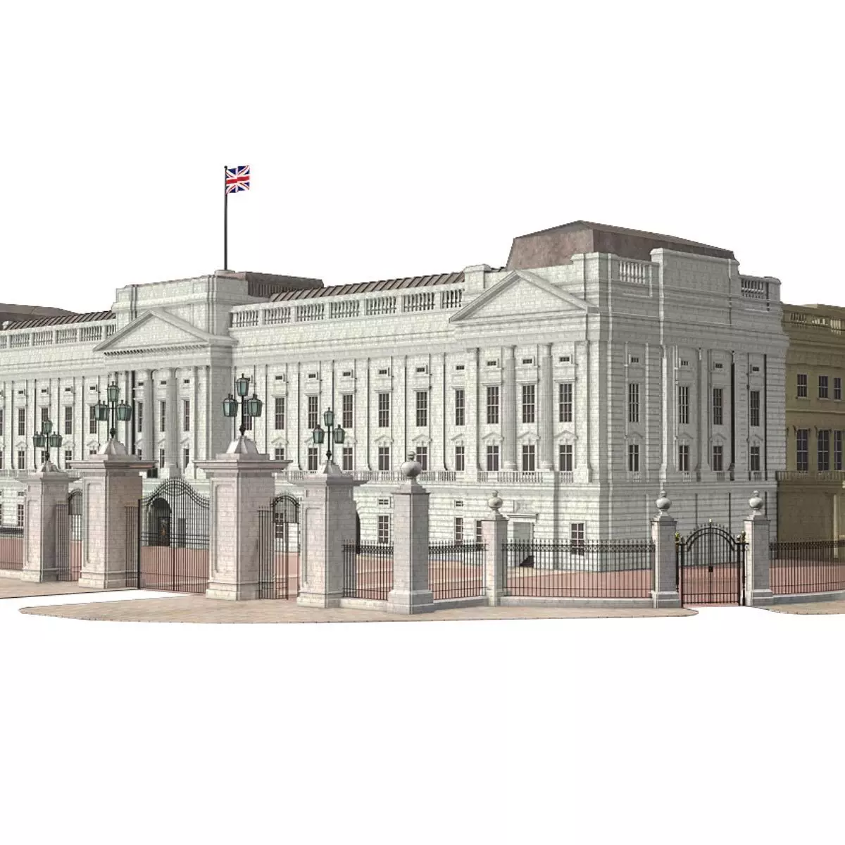 Buckingham Palace 3D model_0