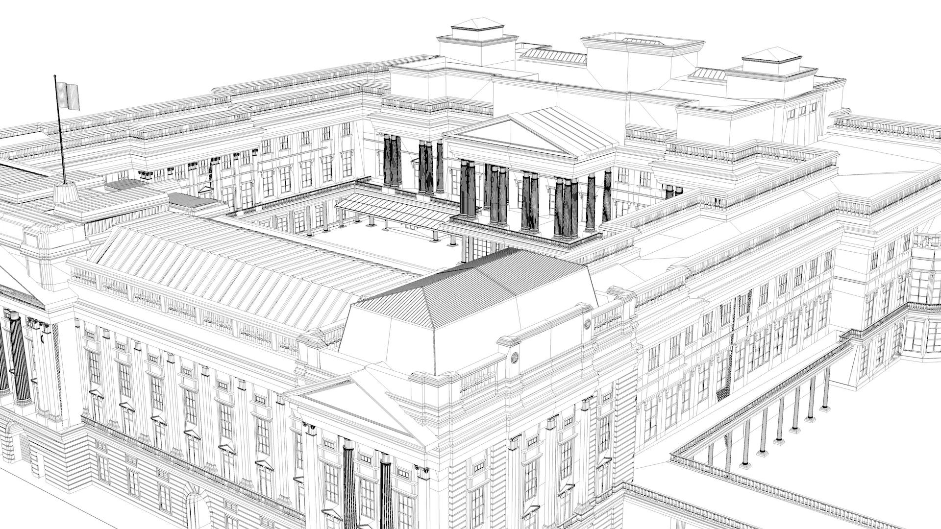 Buckingham Palace 3D model_23