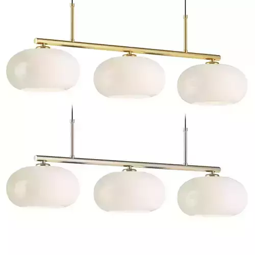 Sculptural Pendant Light 3D model