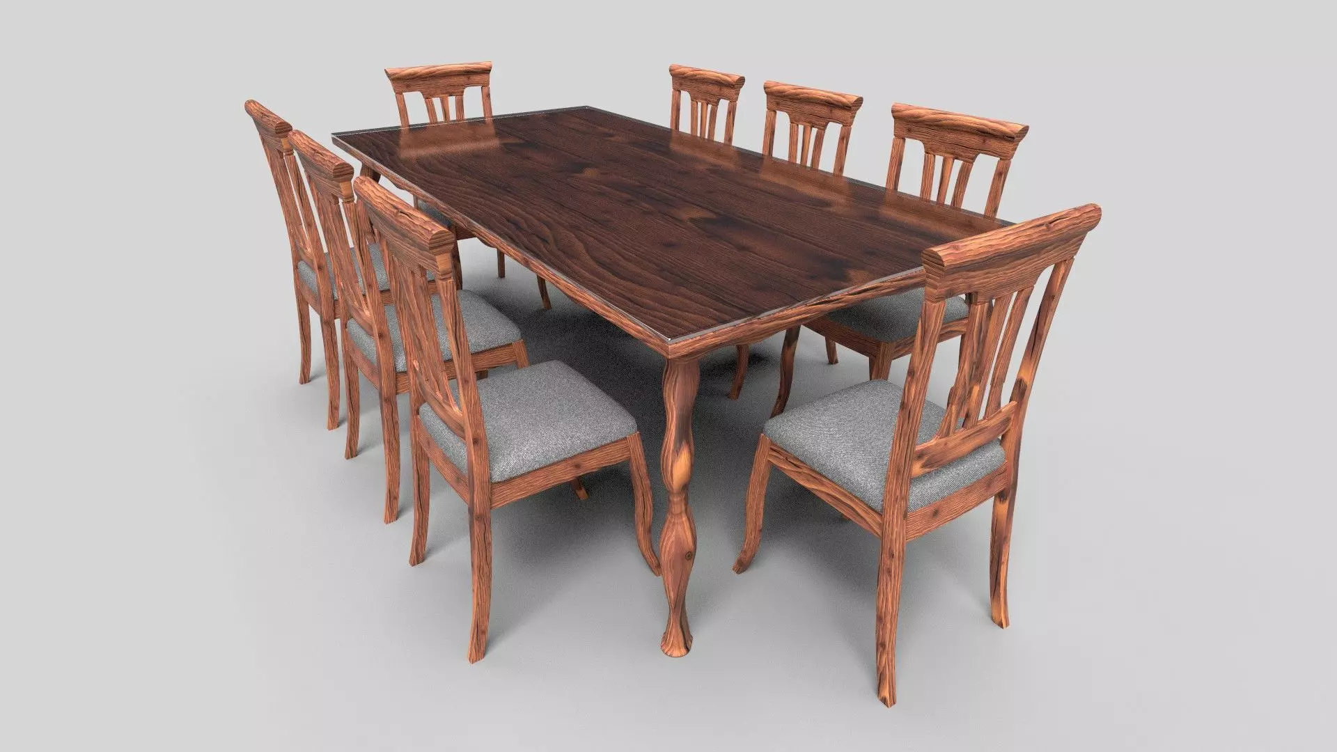 Dining set CG20 3D model_2