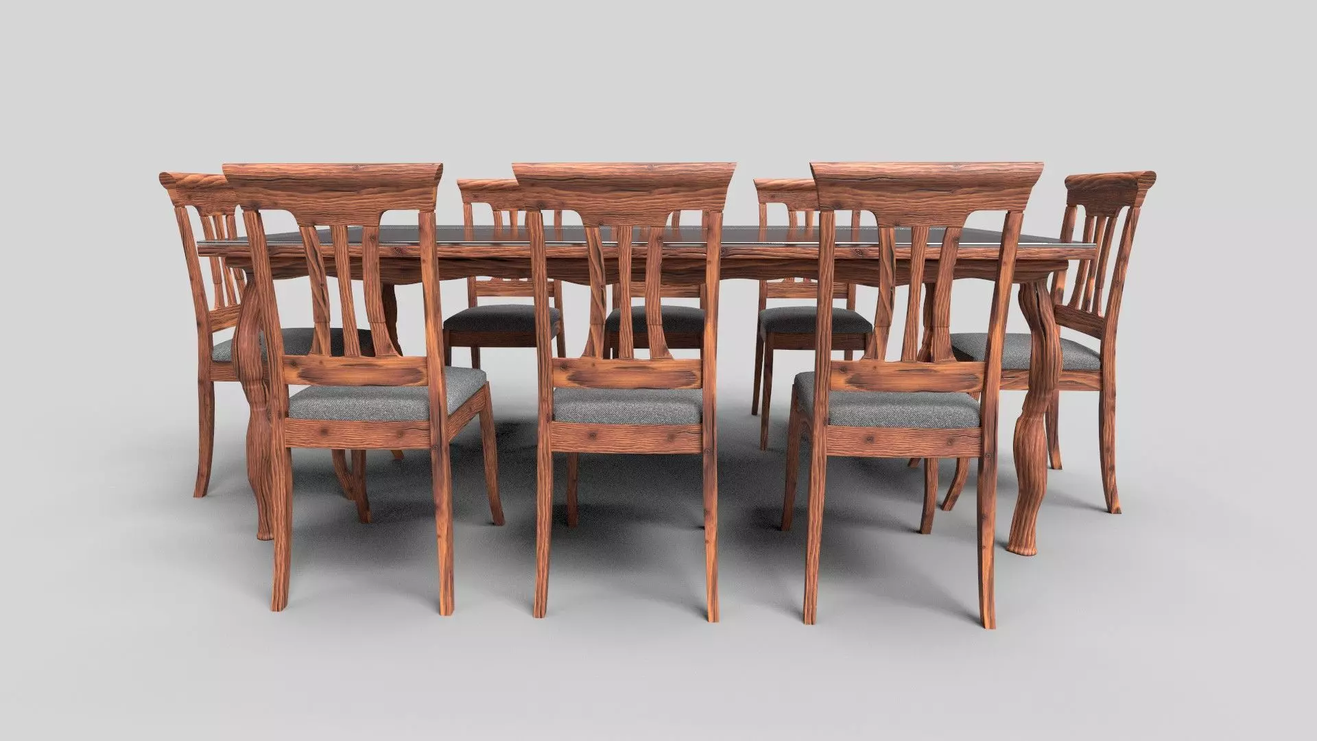 Dining set CG20 3D model_1