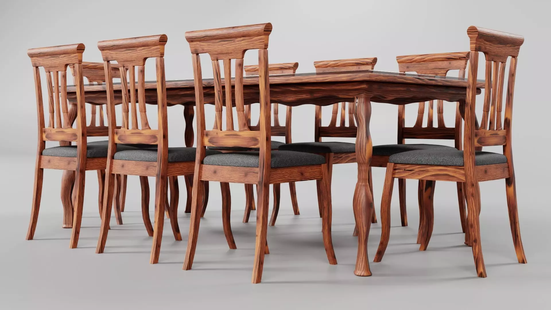 Dining set CG20 3D model_4