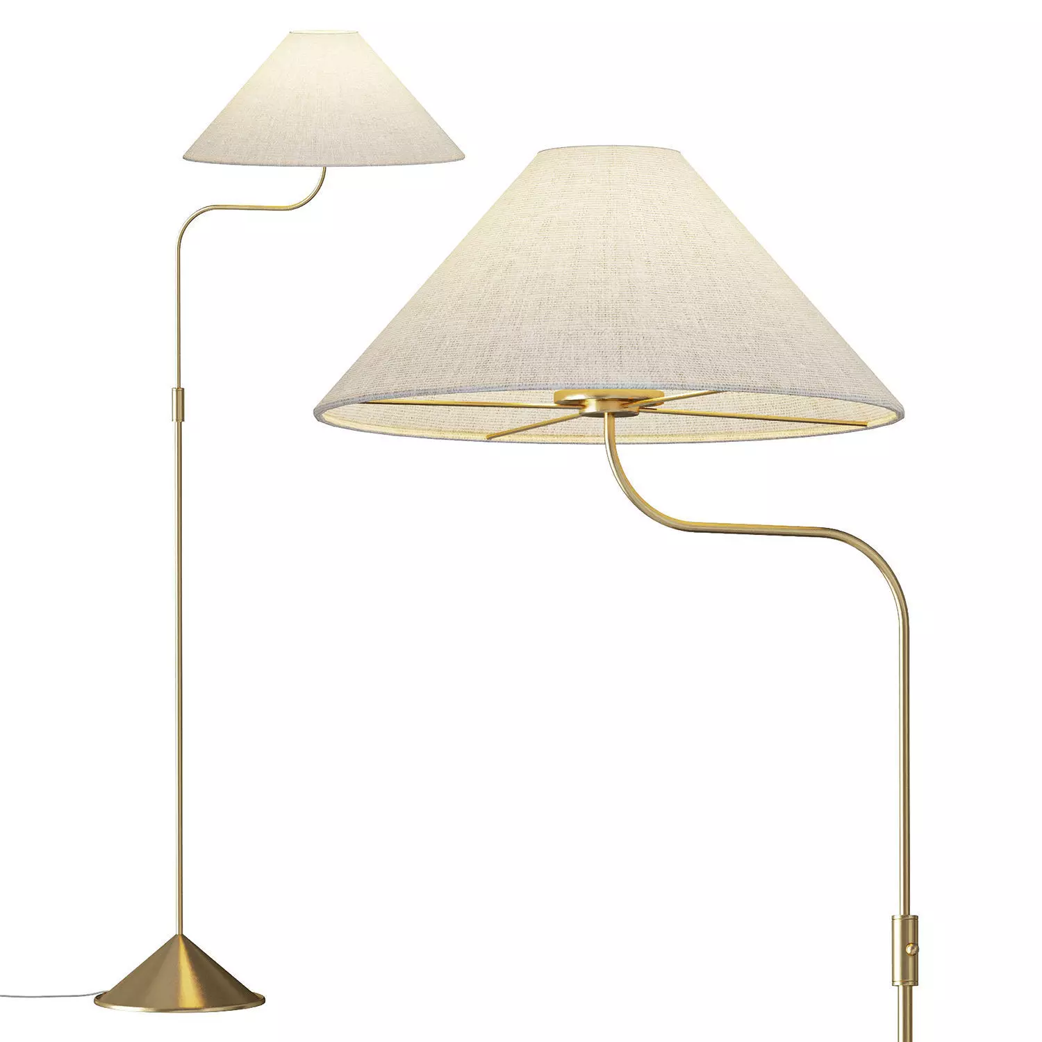 Simone Floor Lamp 3D model_0