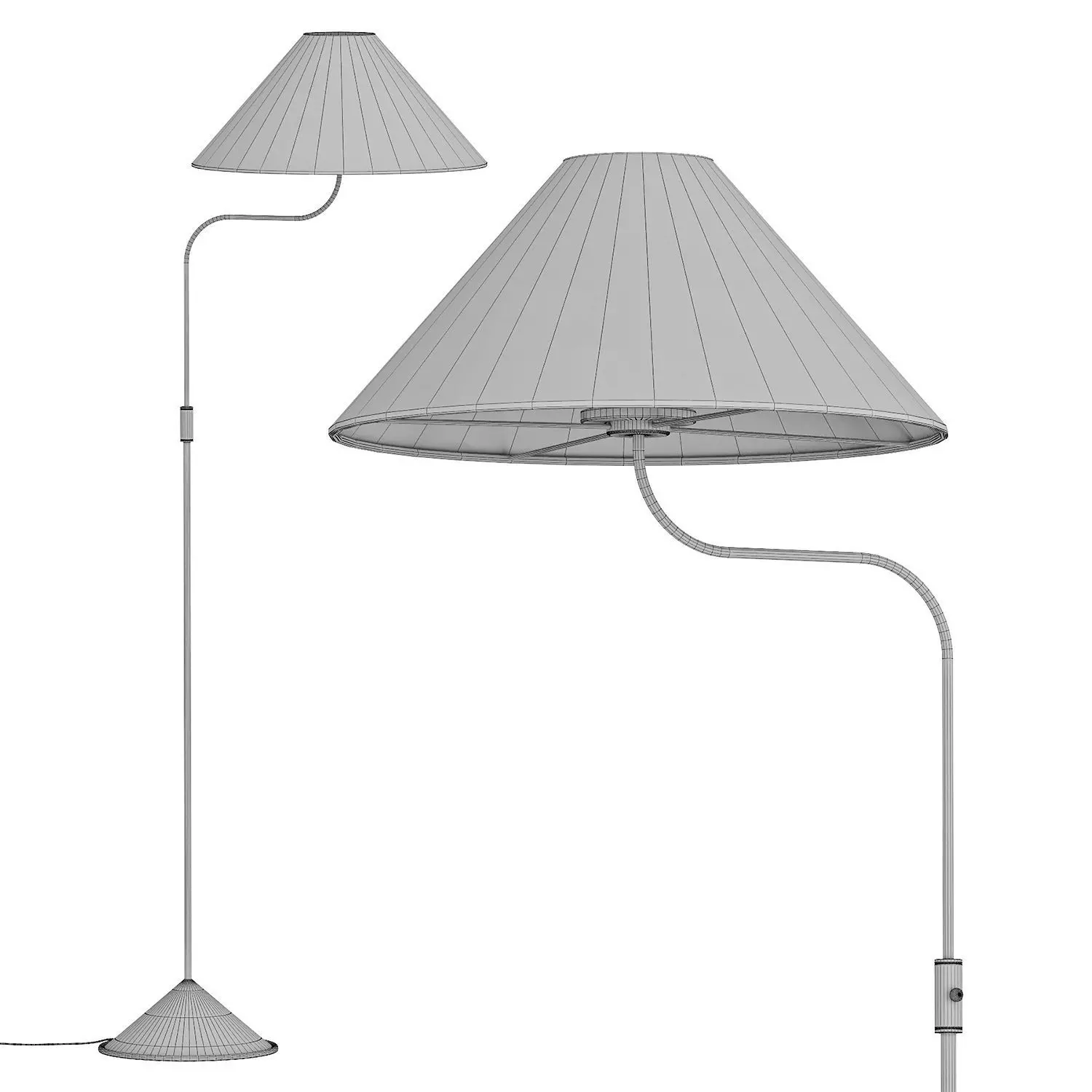 Simone Floor Lamp 3D model_2