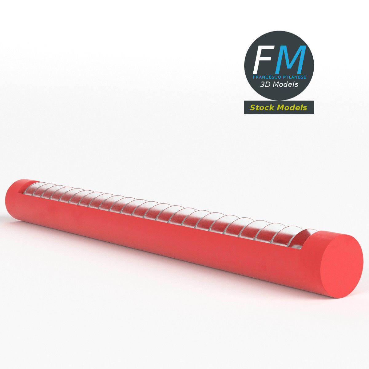 Neon ceiling light 1 3D model_3