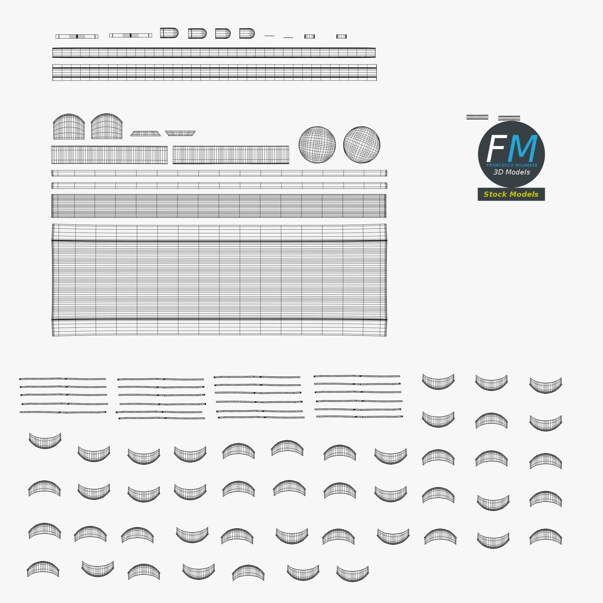 Neon ceiling light 1 3D model_12