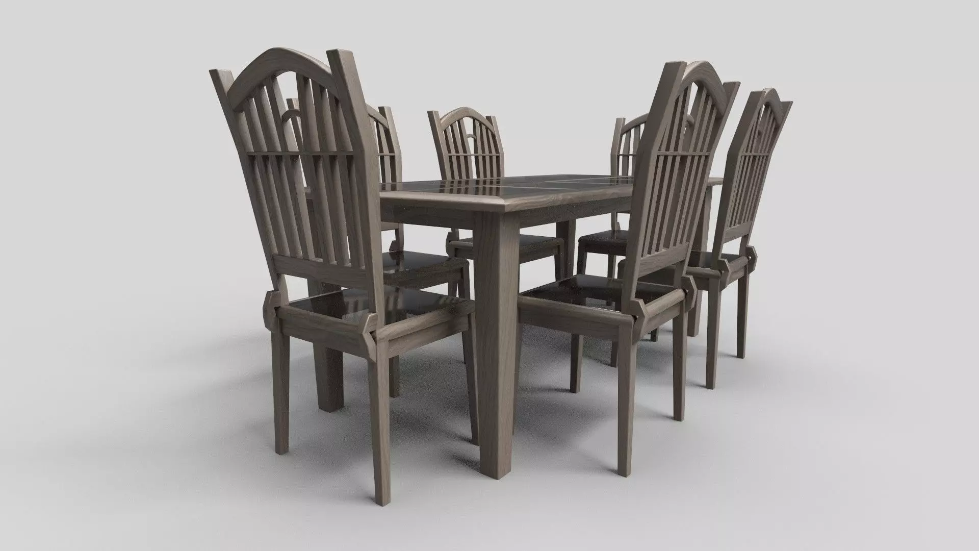 Dining set CG21 3D model_0