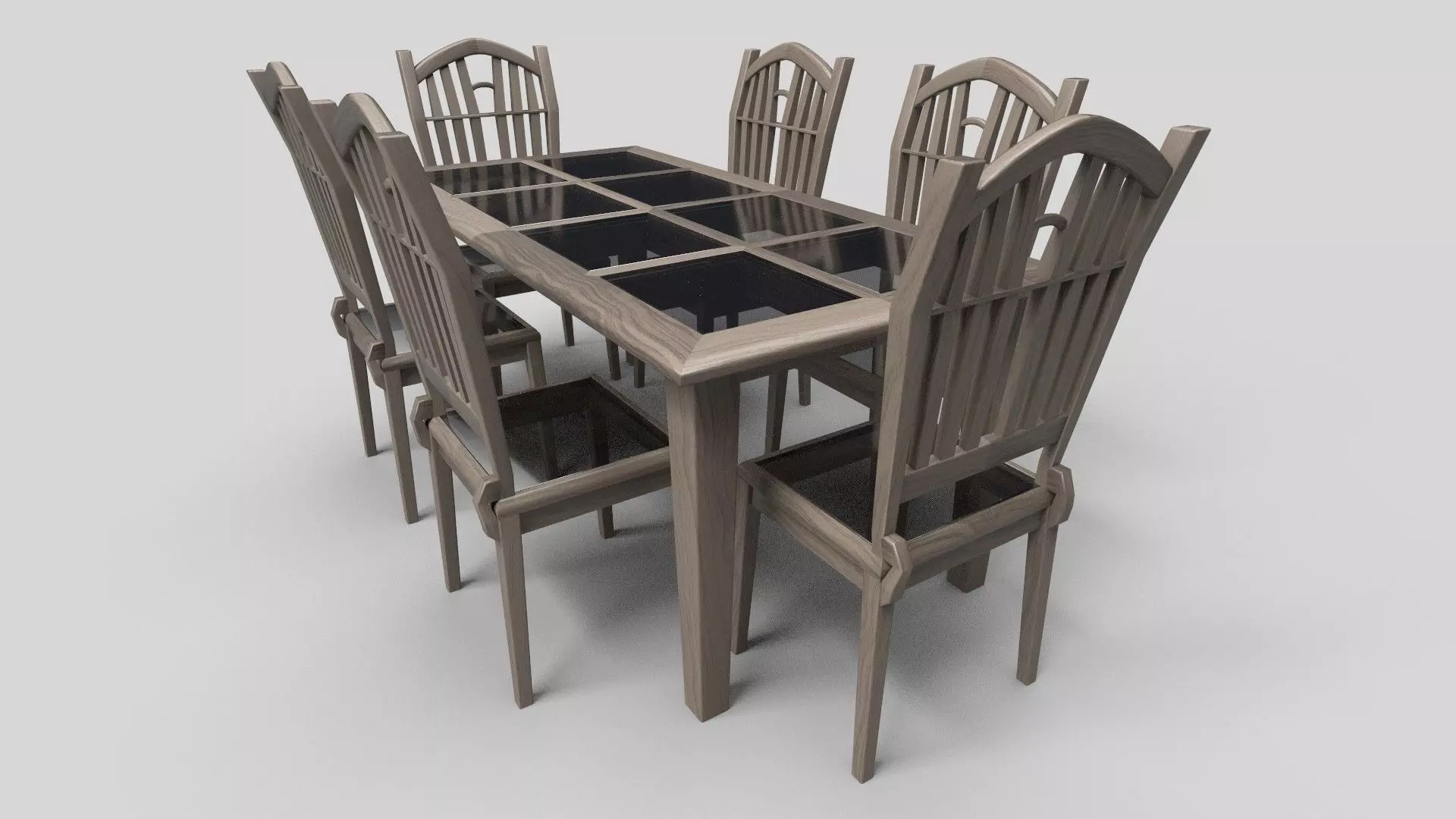 Dining set CG21 3D model_2