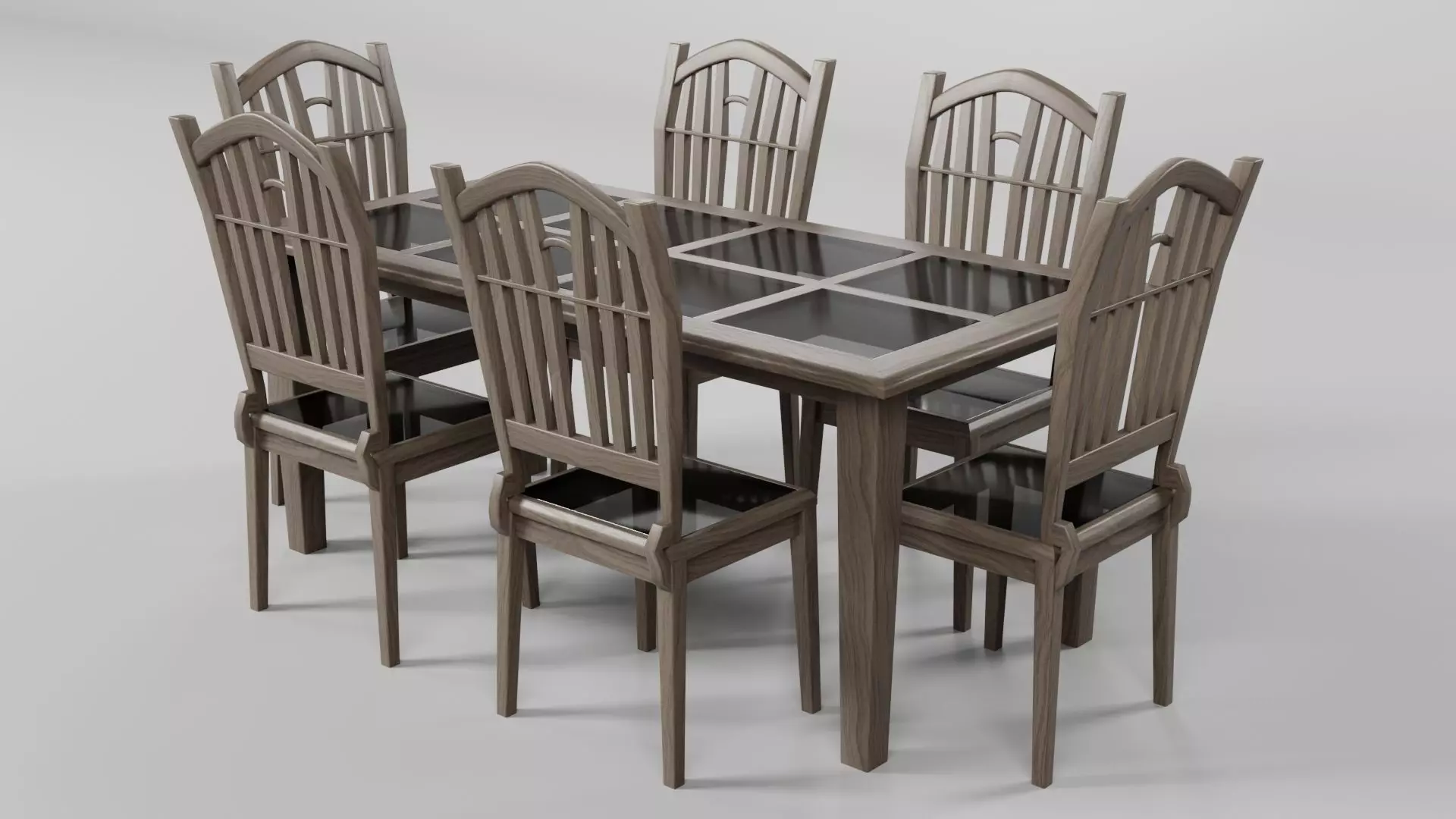 Dining set CG21 3D model_3