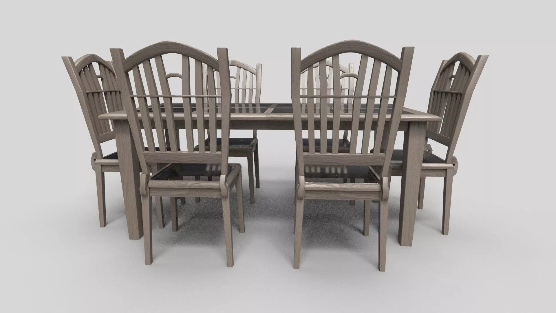 Dining set CG21 3D model_1