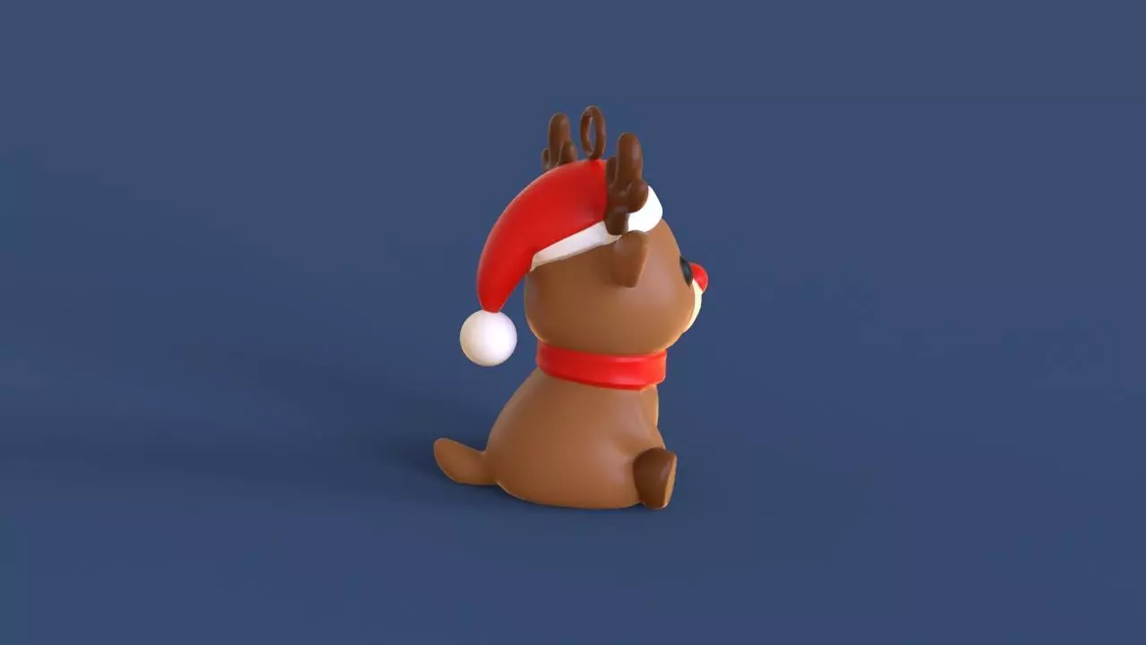 Little Christmas Reindeer 3D print model_9