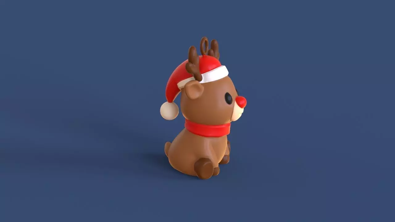 Little Christmas Reindeer 3D print model_10