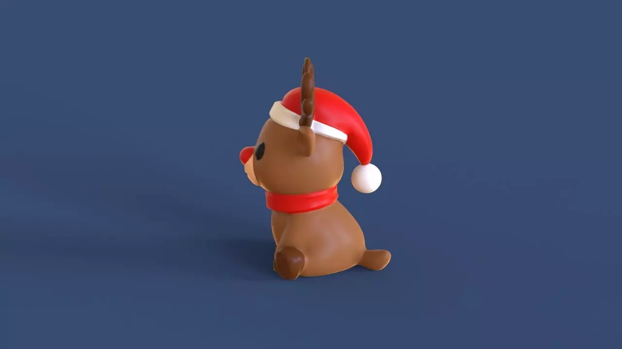 Little Christmas Reindeer 3D print model_5