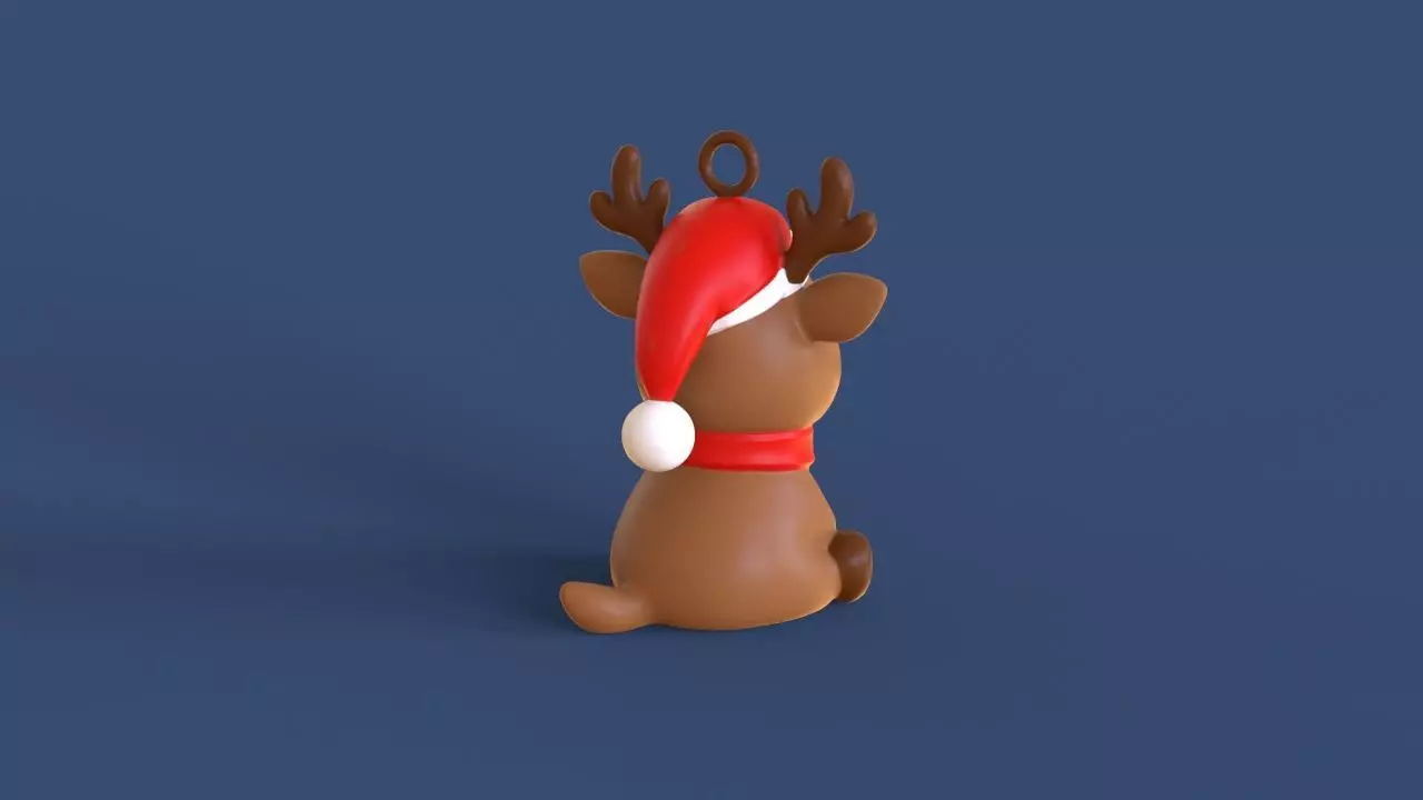 Little Christmas Reindeer 3D print model_8