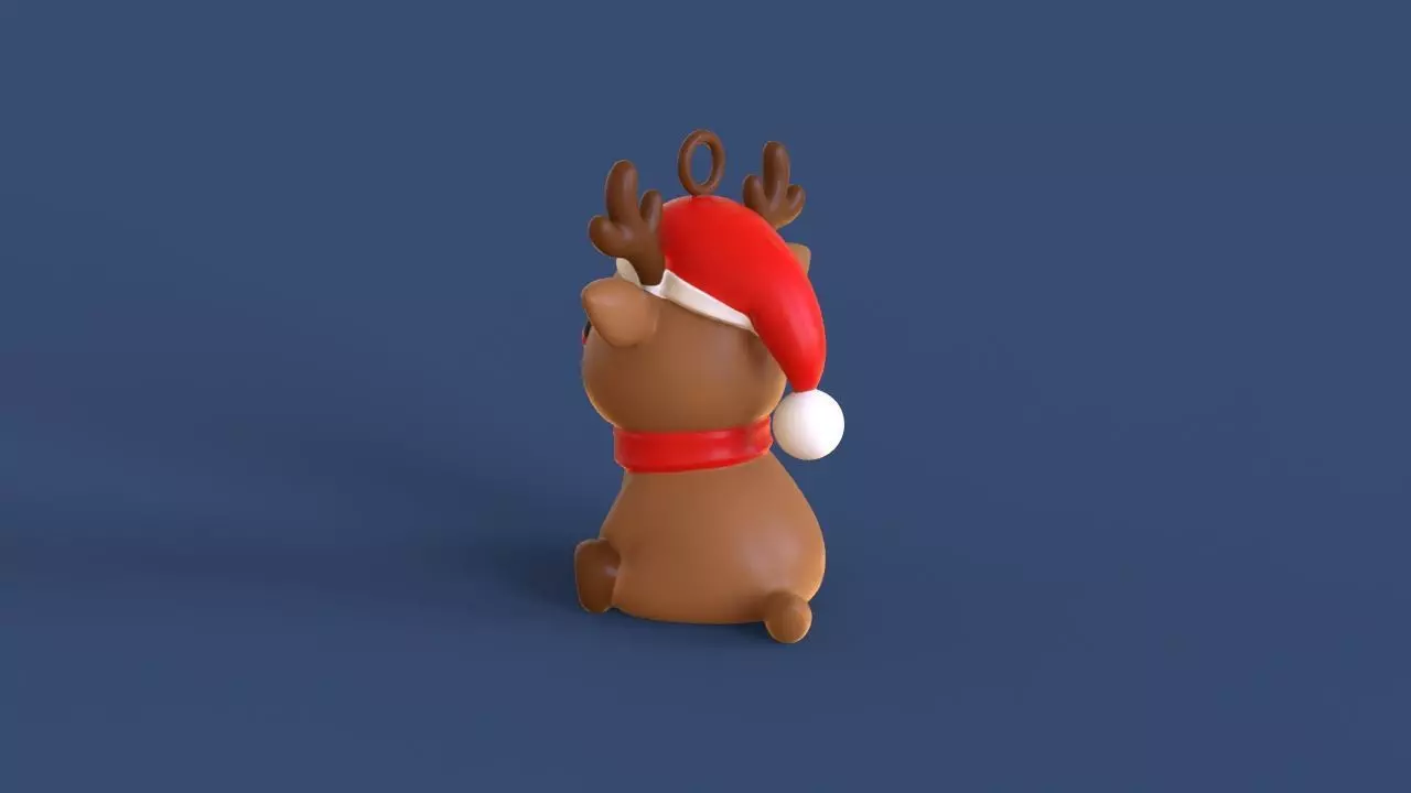 Little Christmas Reindeer 3D print model_6