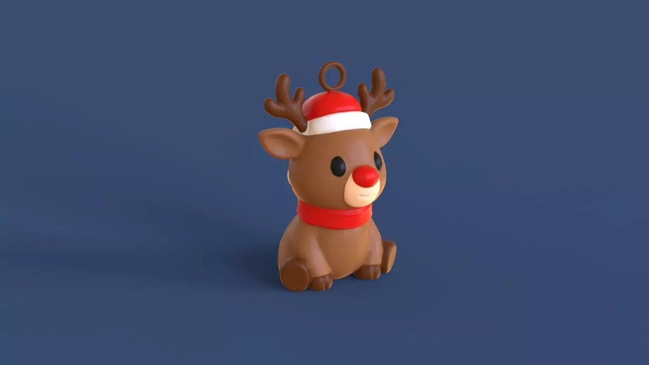 Little Christmas Reindeer 3D print model_11
