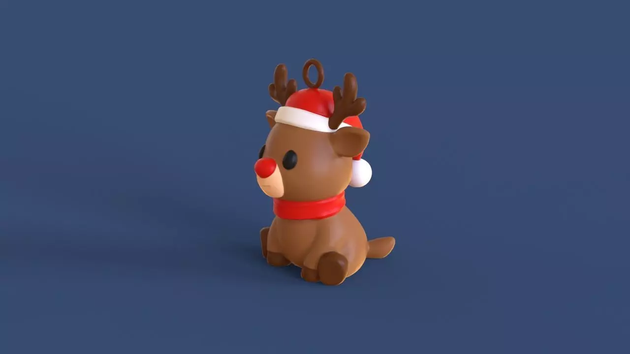 Little Christmas Reindeer 3D print model_4