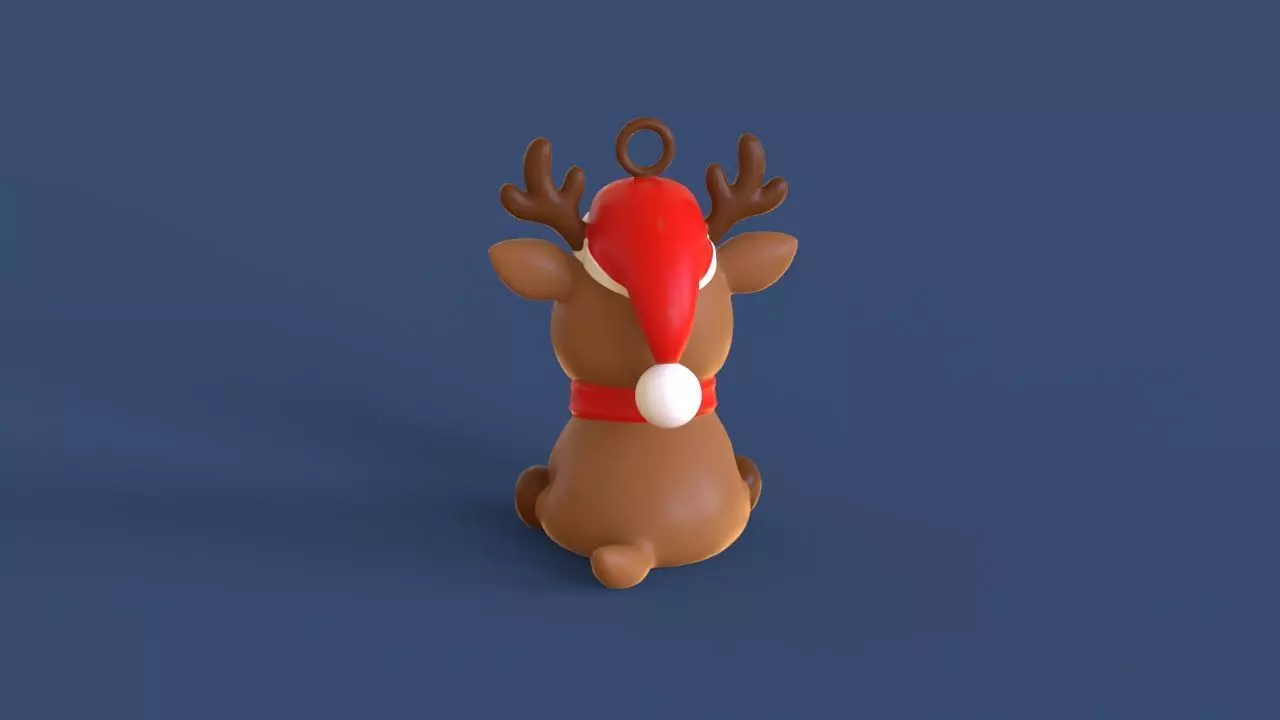 Little Christmas Reindeer 3D print model_7