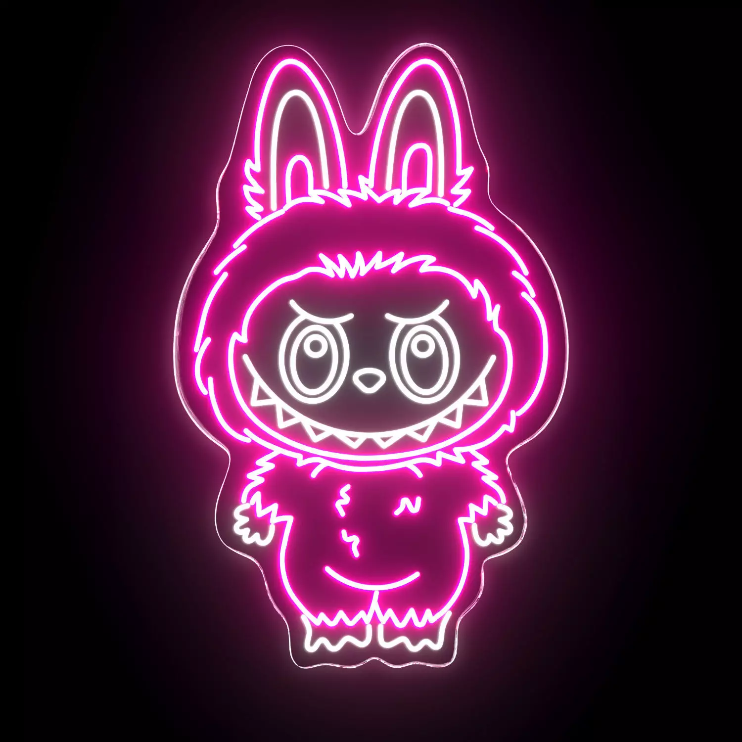 Labubu Neon Sign 3D model_1