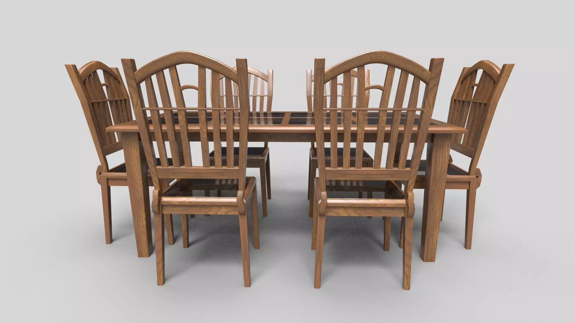 Dining set CG22 3D model_1