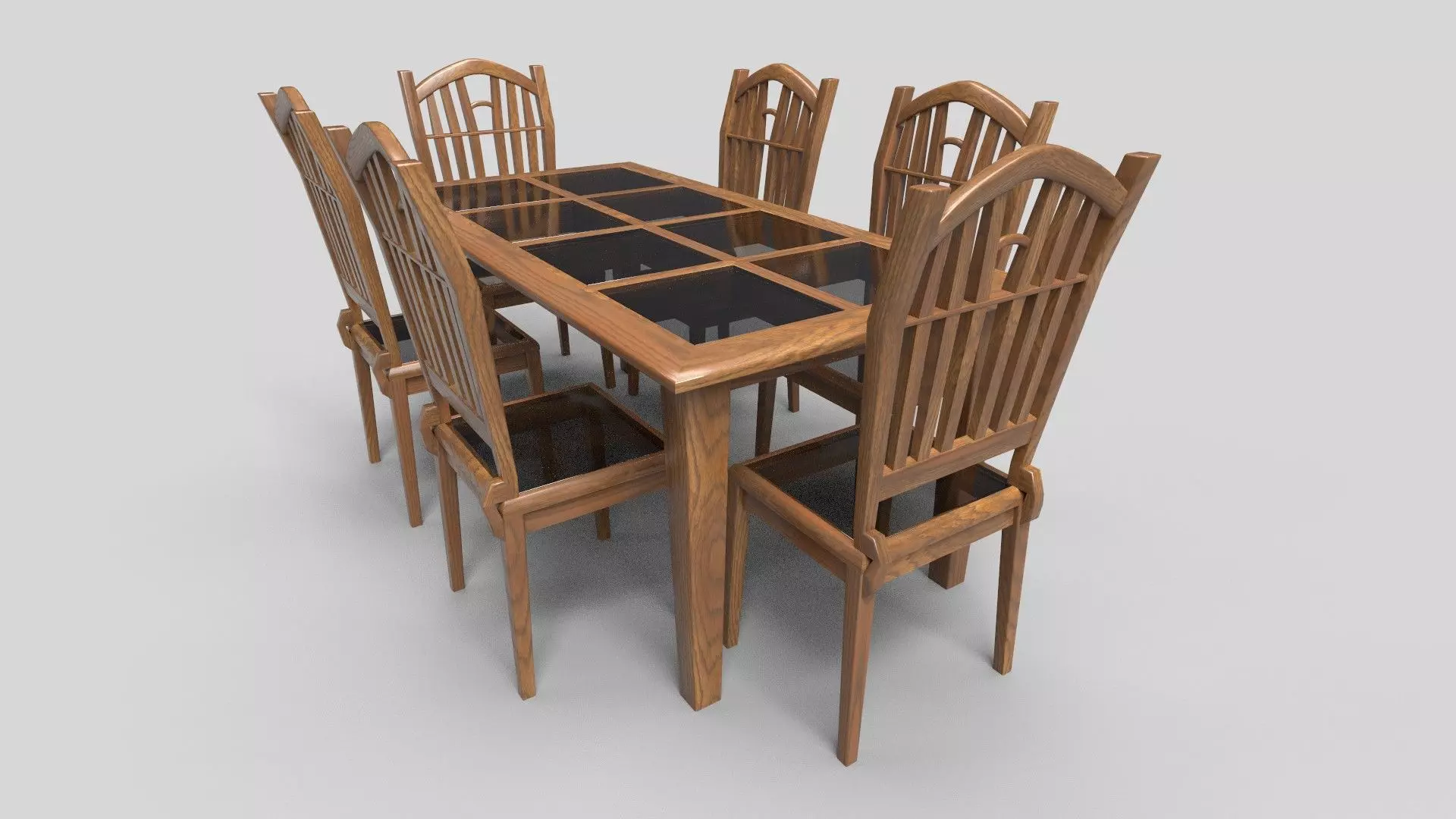 Dining set CG22 3D model_2