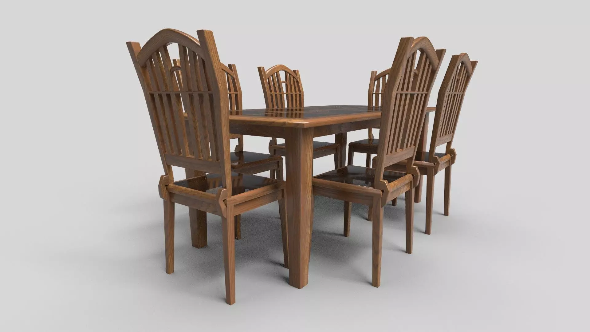Dining set CG22 3D model_0