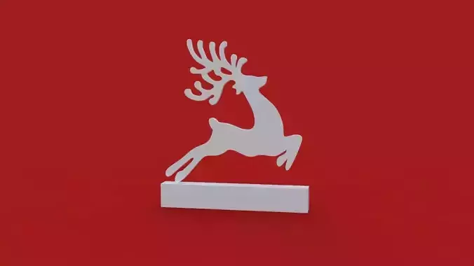 Leaping Christmas Reindeer