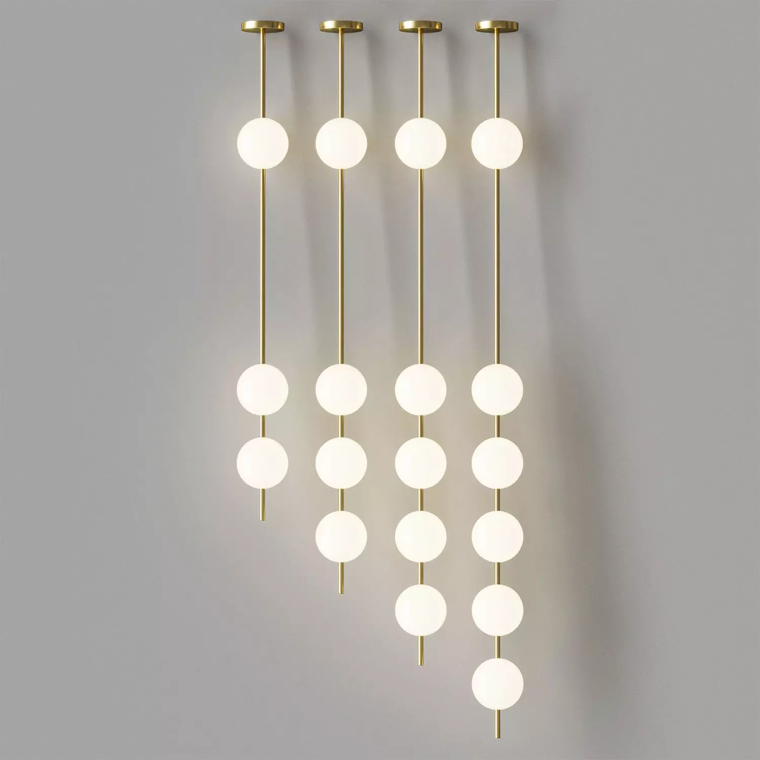 Vertical Balls Pendant Lamp 3D model_3