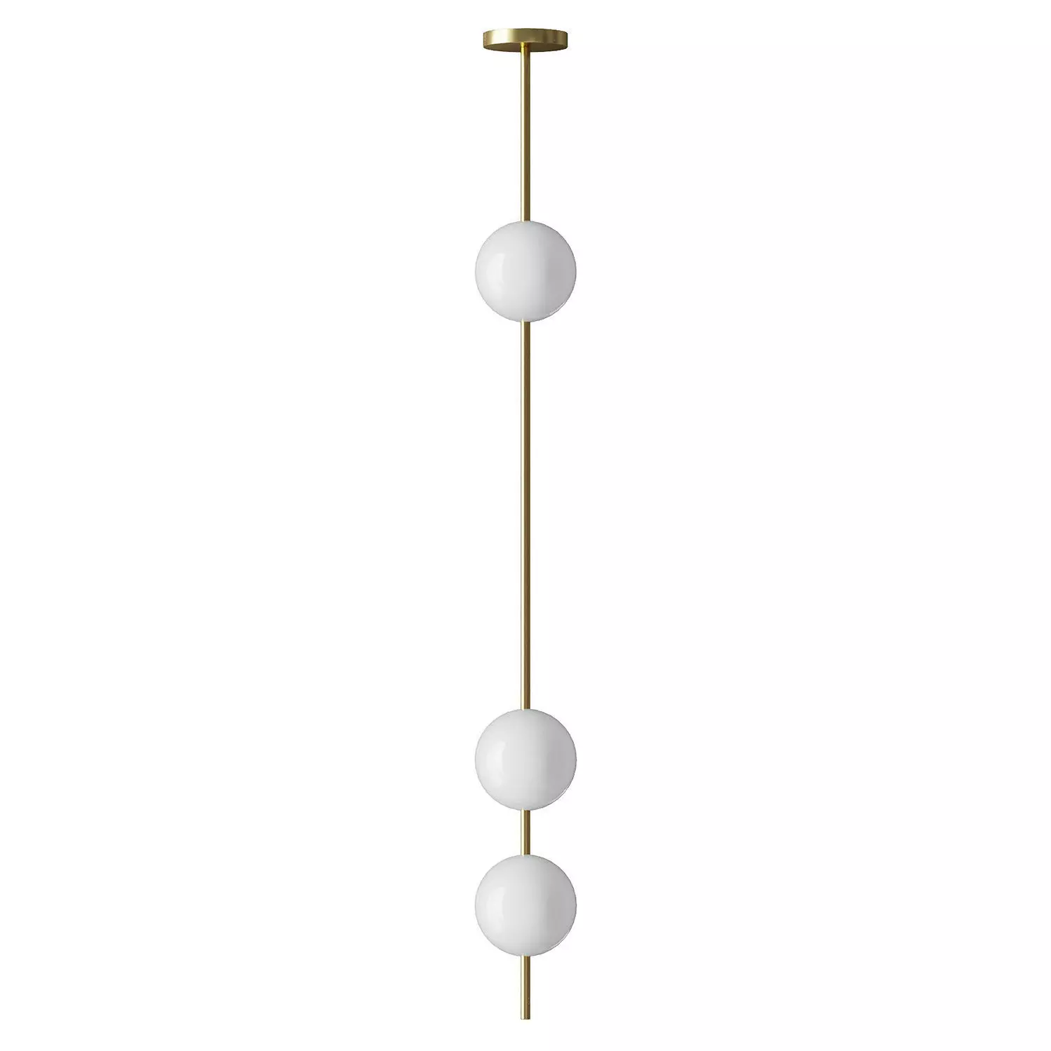 Vertical Balls Pendant Lamp 3D model_1