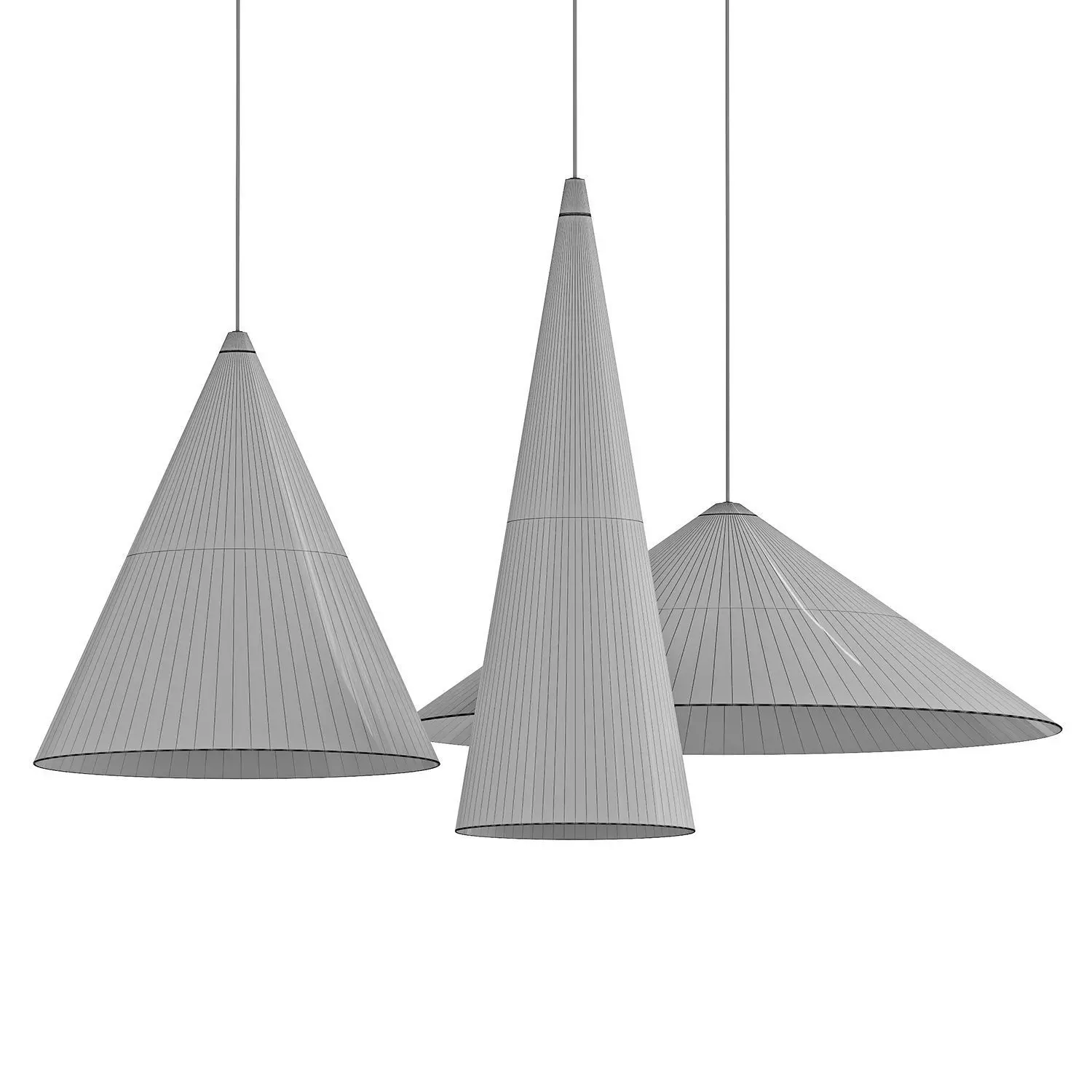 w221 Medium Pendant Lamps 3D model_1