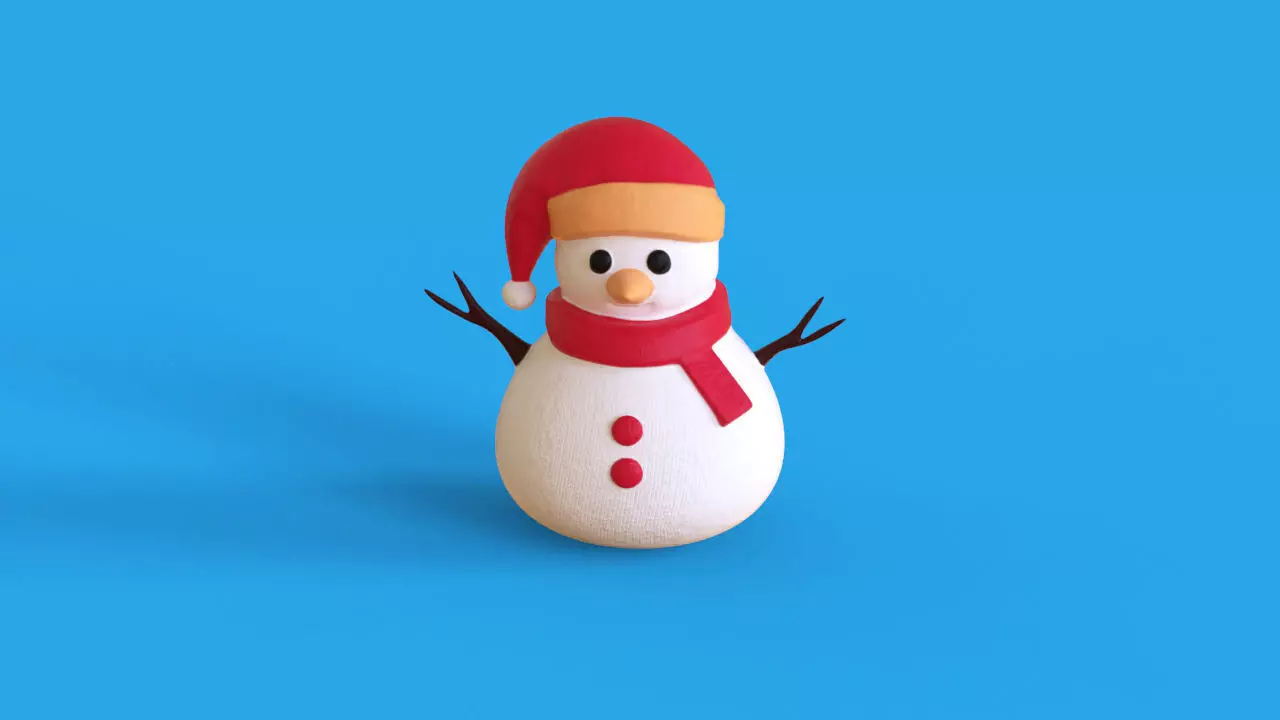 Snowman 3D print model