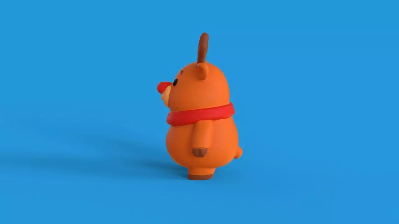 Mascot Reindeer Christmas 3D print model_2
